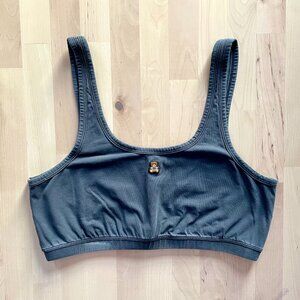 Teddy Fresh Women's Classics Faded Black Bralette Sports Bra size Medium